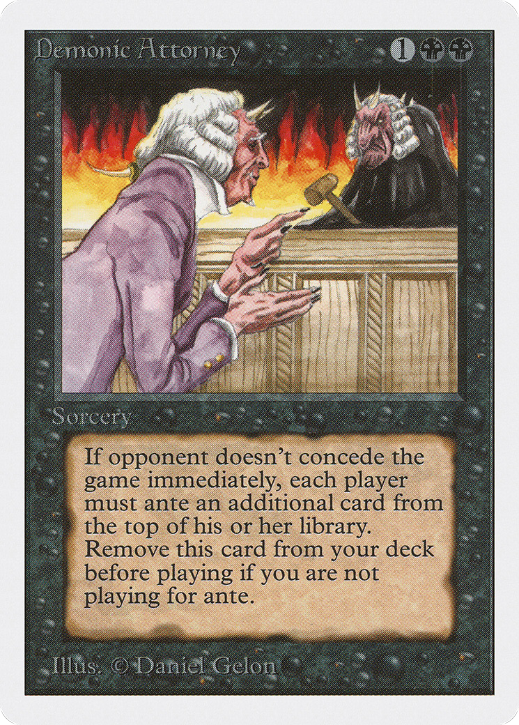 Demonic Attorney (2ED-) - Unlimited Edition