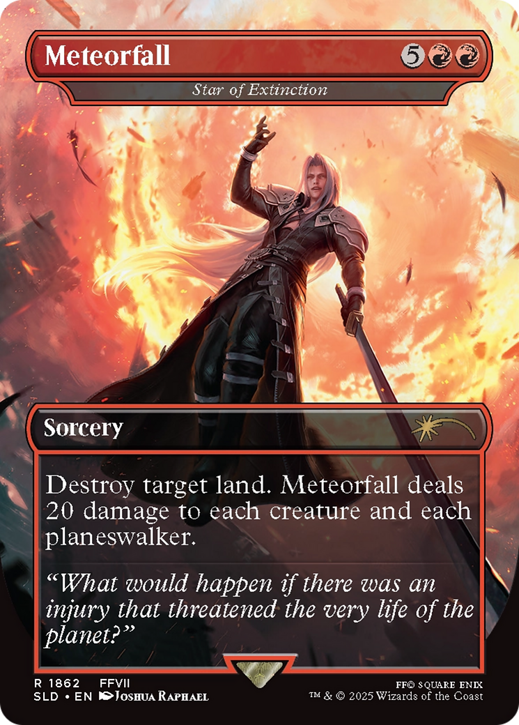 Meteorfall - Star of Extinction (SLD-1862) - Secret Lair Drop / Meteorfall (Borderless)