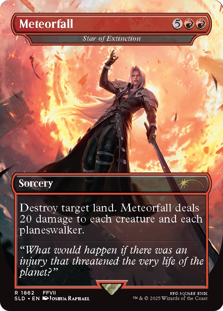 Meteorfall - Star of Extinction (SLD-1862) - Secret Lair Drop / Meteorfall (Borderless)