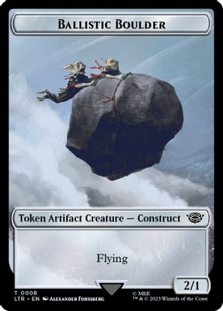 Ballistic Boulder // Food (0011) Double-Sided Token (LTR-8 // 11) - The Lord of the Rings: Tales of Middle-earth Foil