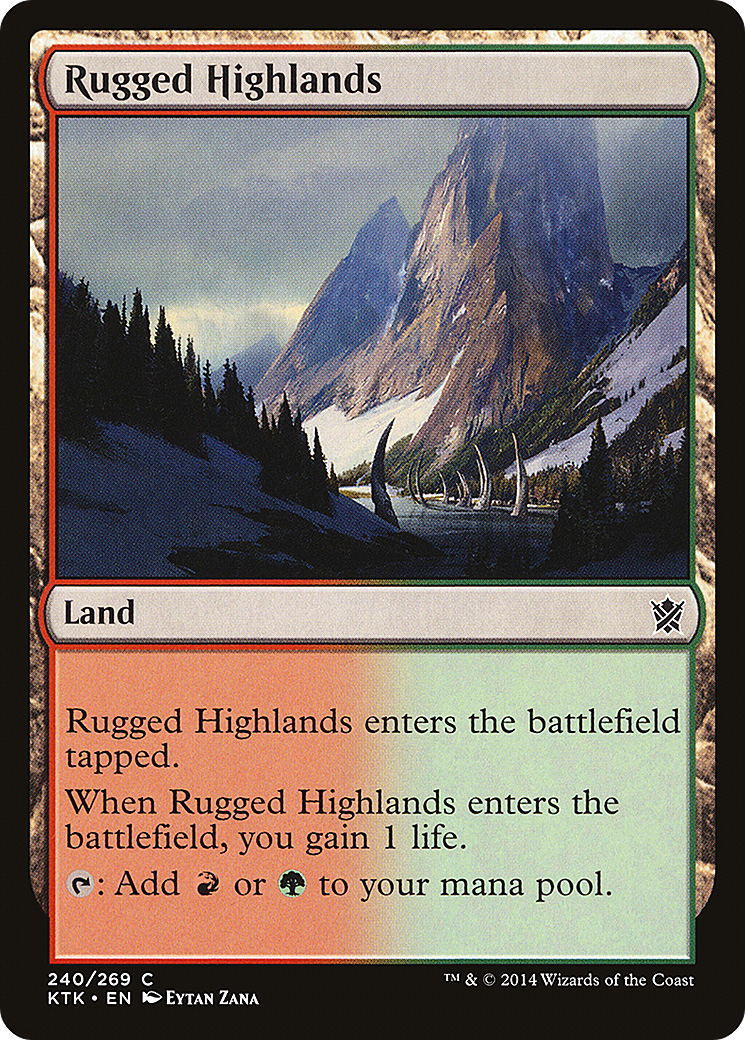 Rugged Highlands (KTK-240) - Khans of Tarkir