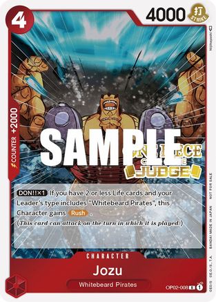 Jozu (Judge) [One Piece Promotion Cards]