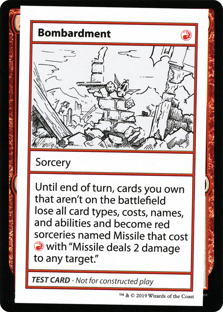 Bombardment (No PW Symbol) (CMB1-053) - Mystery Booster Playtest Cards 2021