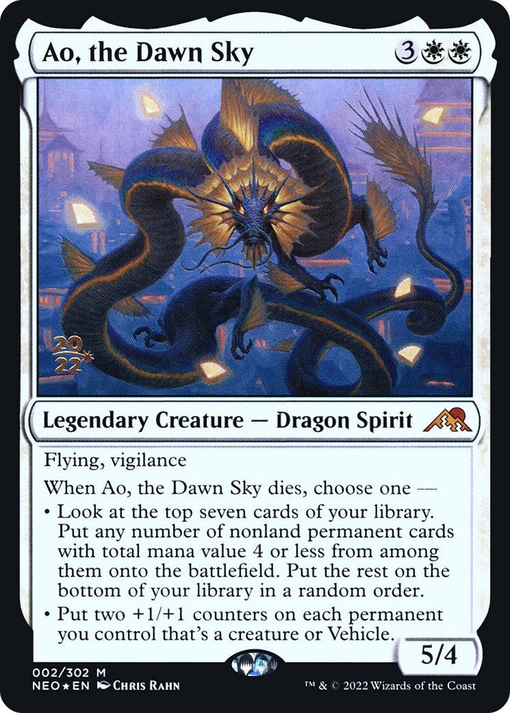 Ao, the Dawn Sky (PRE-002) - Kamigawa: Neon Dynasty Promos Foil