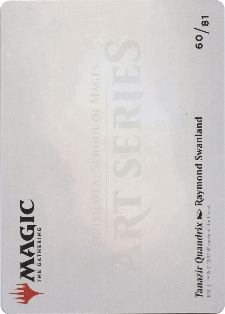 Tanazir Quandrix // Tanazir Quandrix (ASTX-060) - Strixhaven Art Series (Borderless) Foil