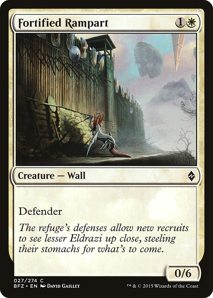 Fortified Rampart (BFZ-027) - Battle for Zendikar