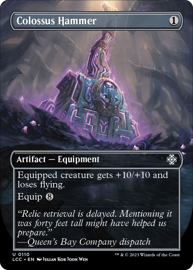 Colossus Hammer (Borderless) (LCC-110) - The Lost Caverns of Ixalan Commander (Borderless)