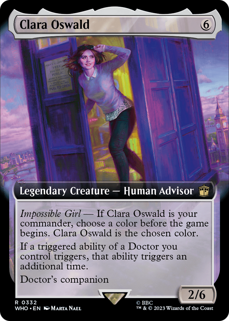 Clara Oswald (Extended Art) (WHO-332) - Doctor Who: (Extended Art) Foil