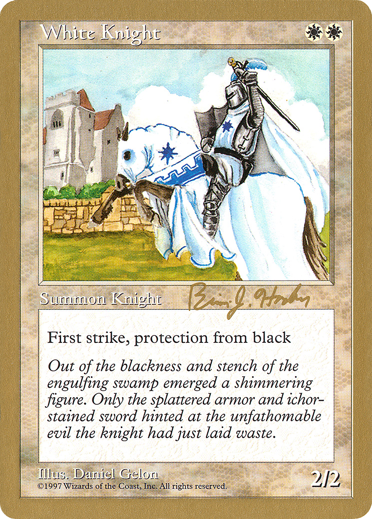 White Knight - 1998 Brian Hacker (5ED) (WCD-) - World Championship Decks 1998