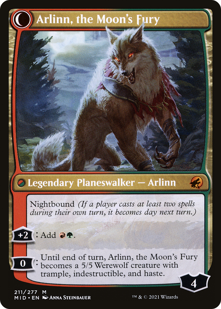 Arlinn, the Pack's Hope (MID-211) - Innistrad: Midnight Hunt: (Double Faced Transform)