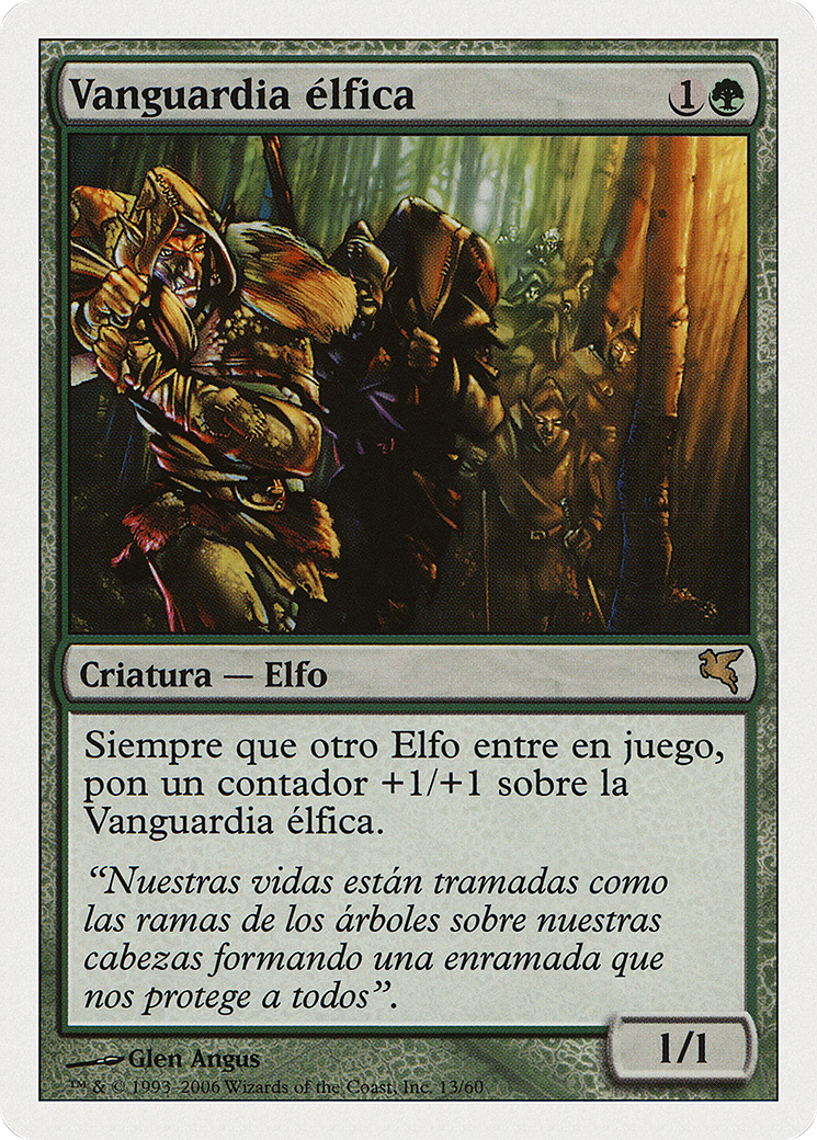 Elvish Vanguard (Spanish) - "Vanguardia élfica" (PSAL-B13) - Salvat 2005