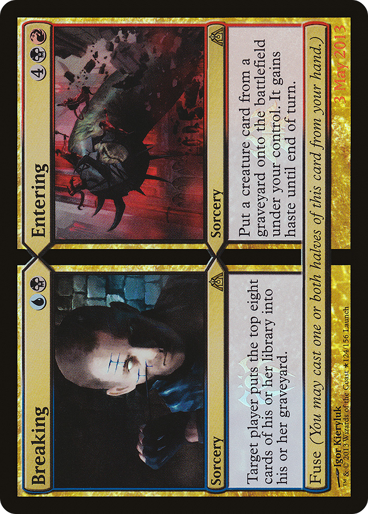 Breaking // Entering (LARP-124) - Dragon's Maze Promos Foil