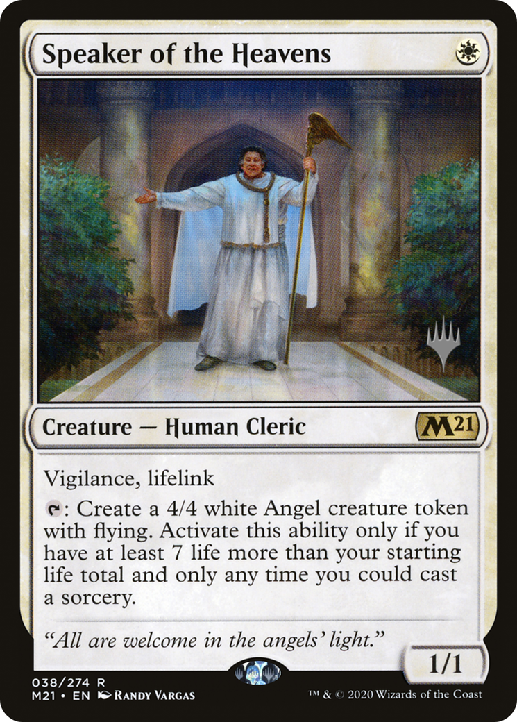 Speaker of the Heavens (PPM21-038) - Core Set 2021 Promos Foil
