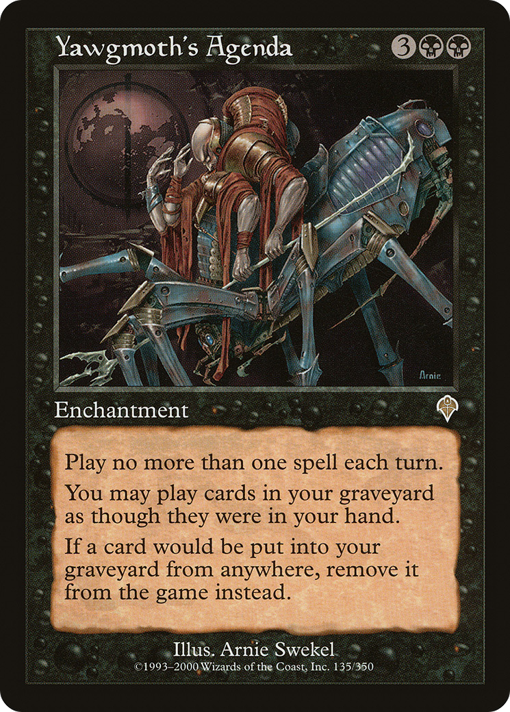 Yawgmoth's Agenda (INV-135) - Invasion