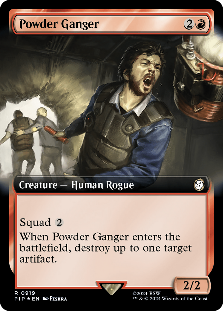 Powder Ganger (Extended Art) (Surge Foil) (PIP-919) - Fallout: (Extended Art) Foil