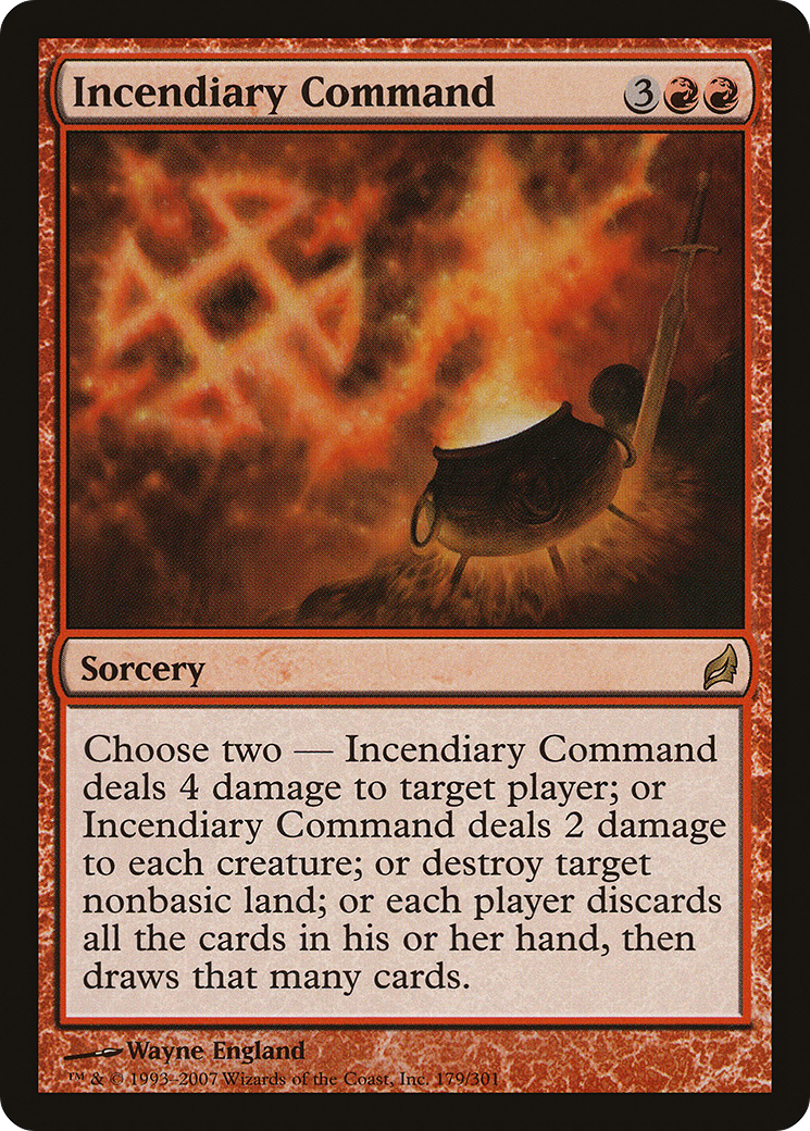 Incendiary Command (LRW-179) - Lorwyn Foil