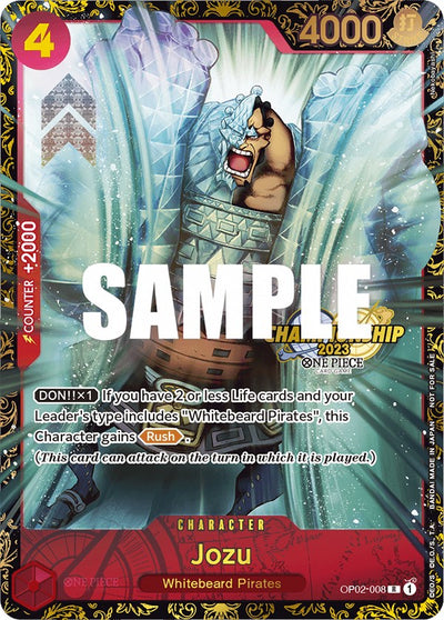 Jozu (Championship 2023) [One Piece Promotion Cards]