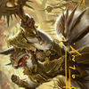 Honored Dreyleader // Honored Dreyleader (ABLB-023) - Bloomburrow Art Series (Borderless) Foil