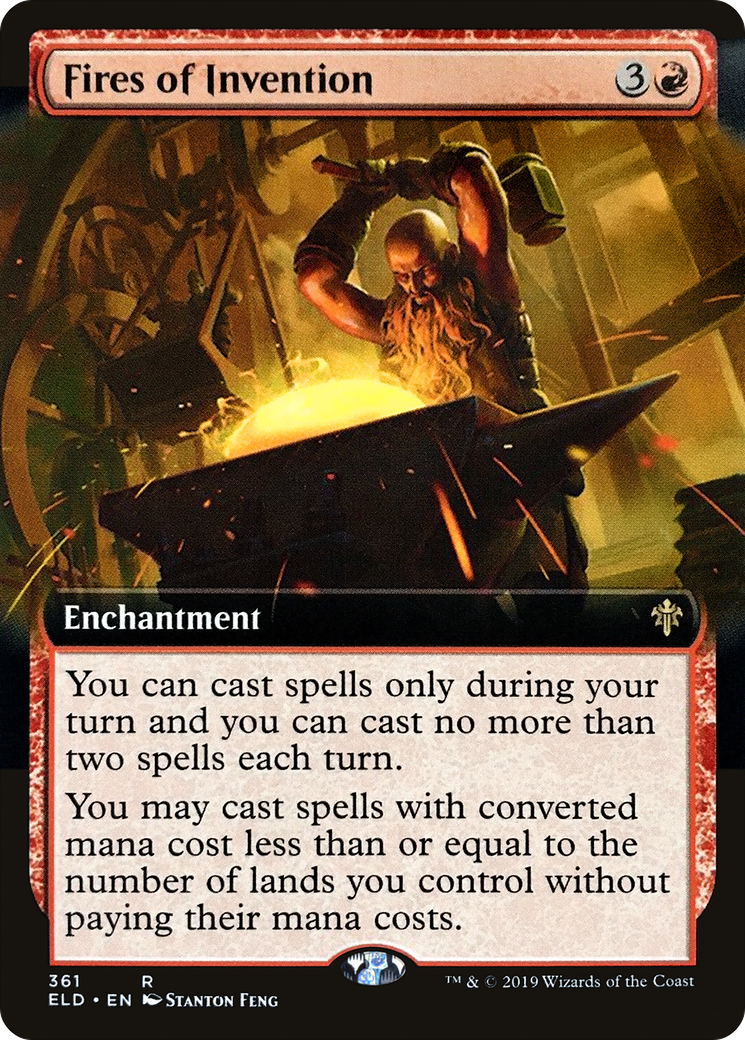 Fires of Invention (Extended Art) (ELD-361) - Throne of Eldraine: (Extended Art) Foil