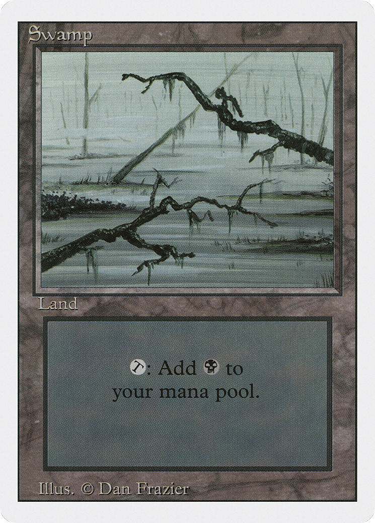 Swamp (C) (3ED-300) - Revised Edition