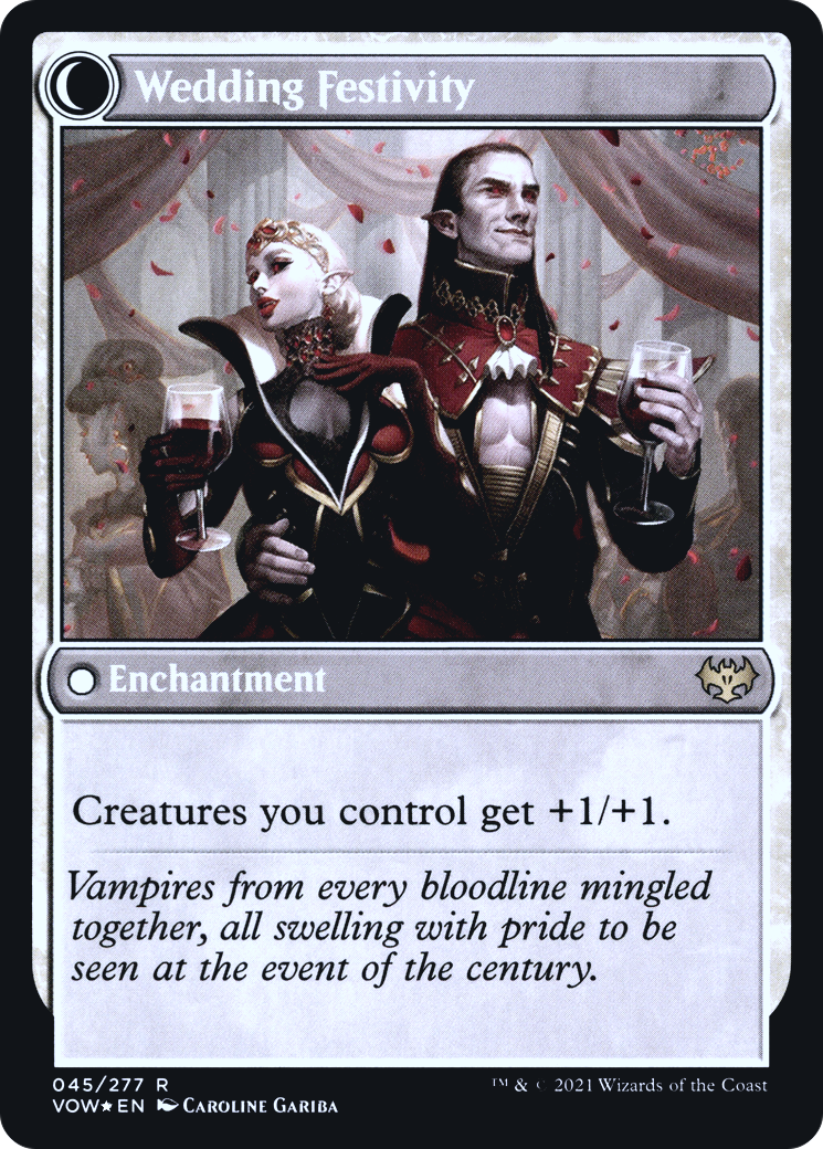 Wedding Announcement (PRE-045) - Innistrad: Crimson Vow Promos: (Double Faced Transform) Foil