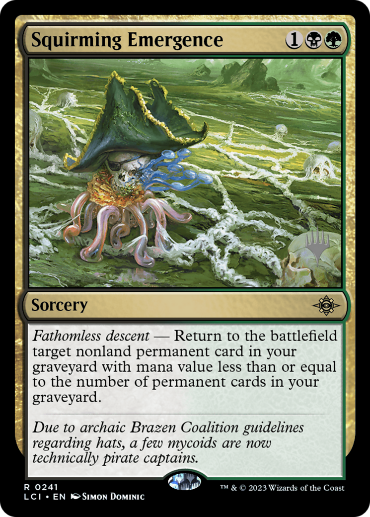 Squirming Emergence (PPLCI-241) - The Lost Caverns of Ixalan Promos Foil