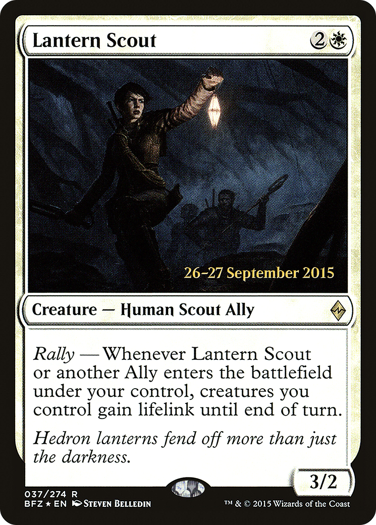 Lantern Scout (PRE-037) - Battle for Zendikar Promos Foil