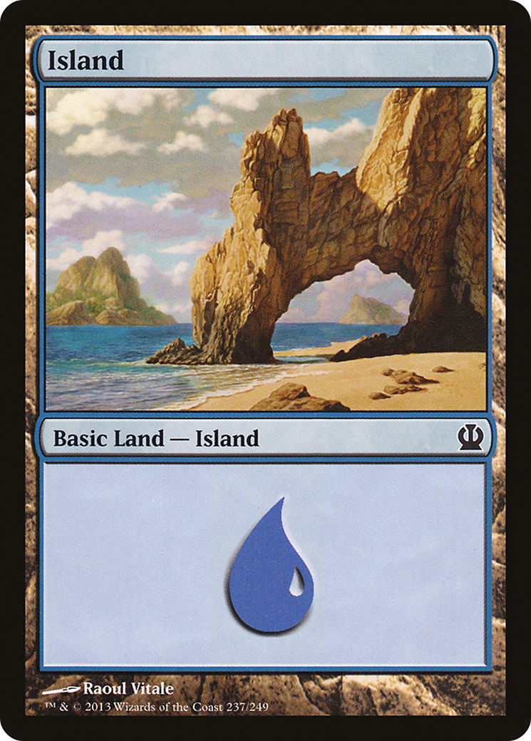 Island (237) (THS-237) - Theros Foil