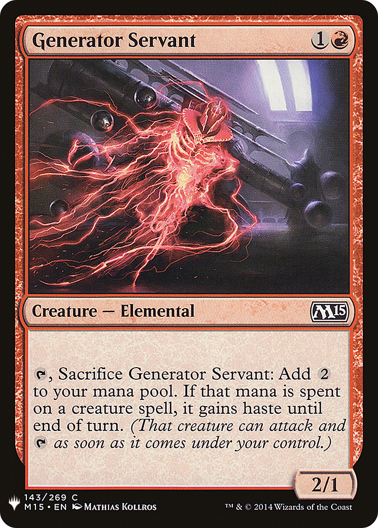 Generator Servant (LIST-M15-143) - The List