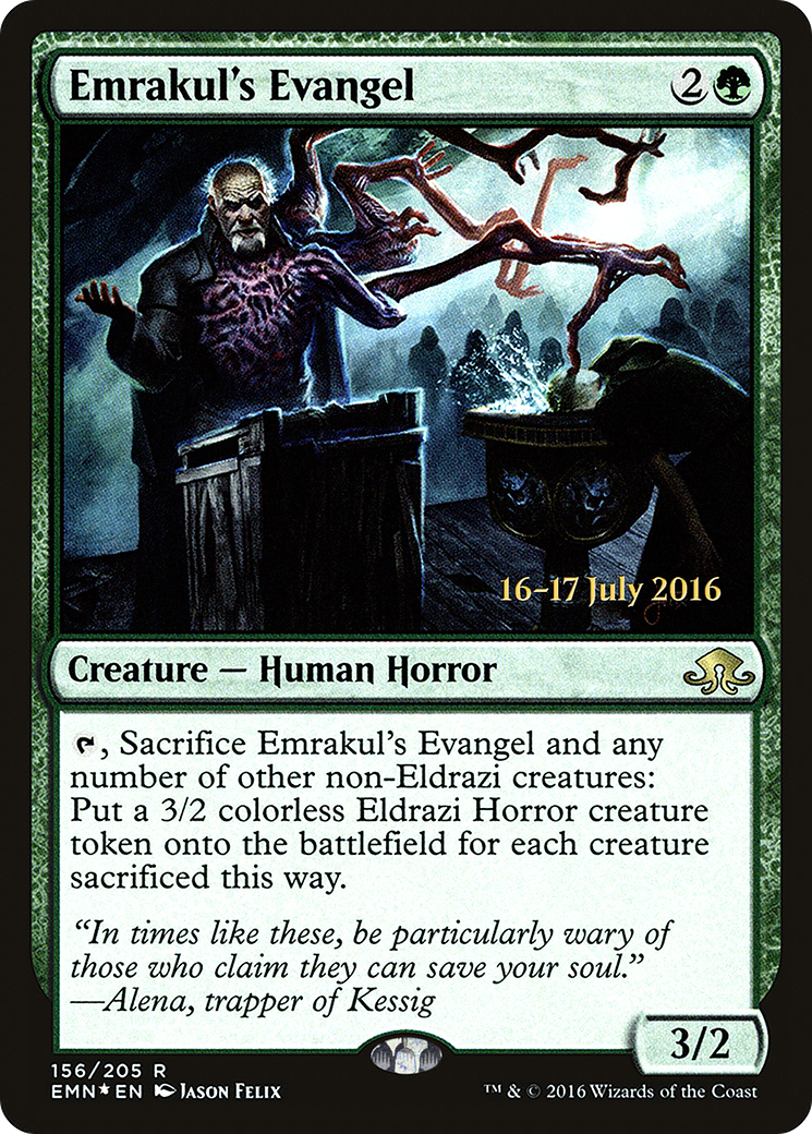 Emrakul's Evangel (PRE-156) - Eldritch Moon Promos Foil