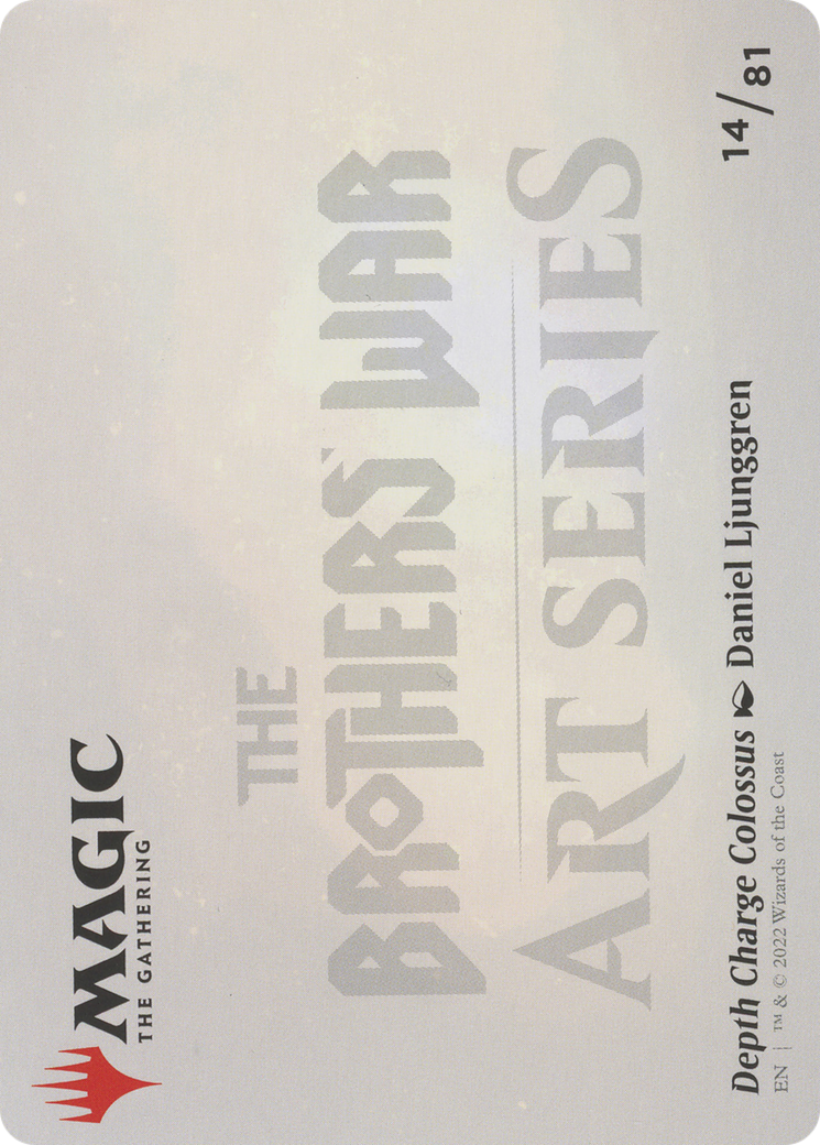 Depth Charge Colossus // Depth Charge Colossus (ABRO-014) - The Brothers' War Art Series (Borderless) Foil