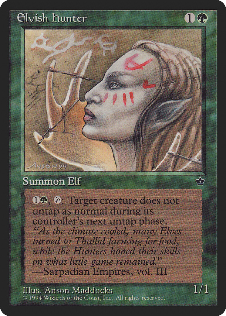Elvish Hunter (Maddocks) (FEM-) - Fallen Empires
