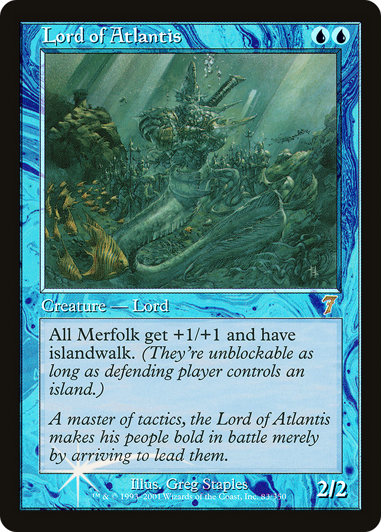 Lord of Atlantis (7ED-083) - 7th Edition Foil