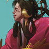 Azami, Lady of Scrolls // Azami, Lady of Scrolls (ACMM-052) - Commander Masters Art Series (Borderless) Foil