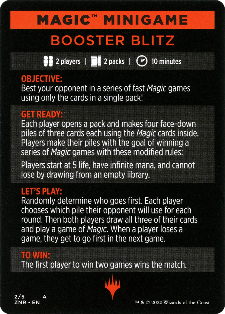 Booster Blitz (MZNR-002) - Zendikar Rising Minigames