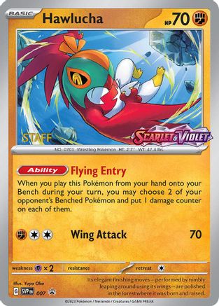 Hawlucha (007) [Staff] [Scarlet & Violet 151]
