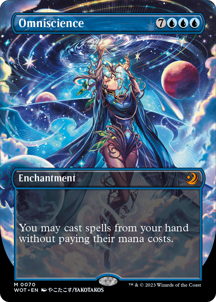 Omniscience (Anime Borderless) (WOT-070) - Wilds of Eldraine: Enchanting Tales (Borderless) Foil