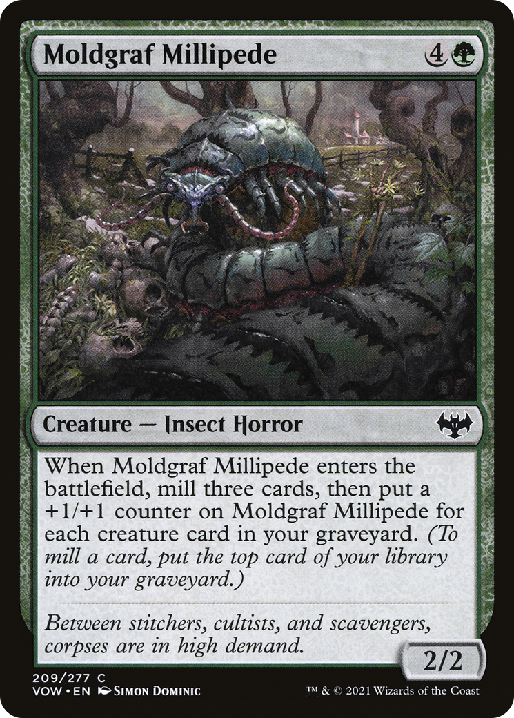 Moldgraf Millipede (VOW-209) - Innistrad: Crimson Vow Foil