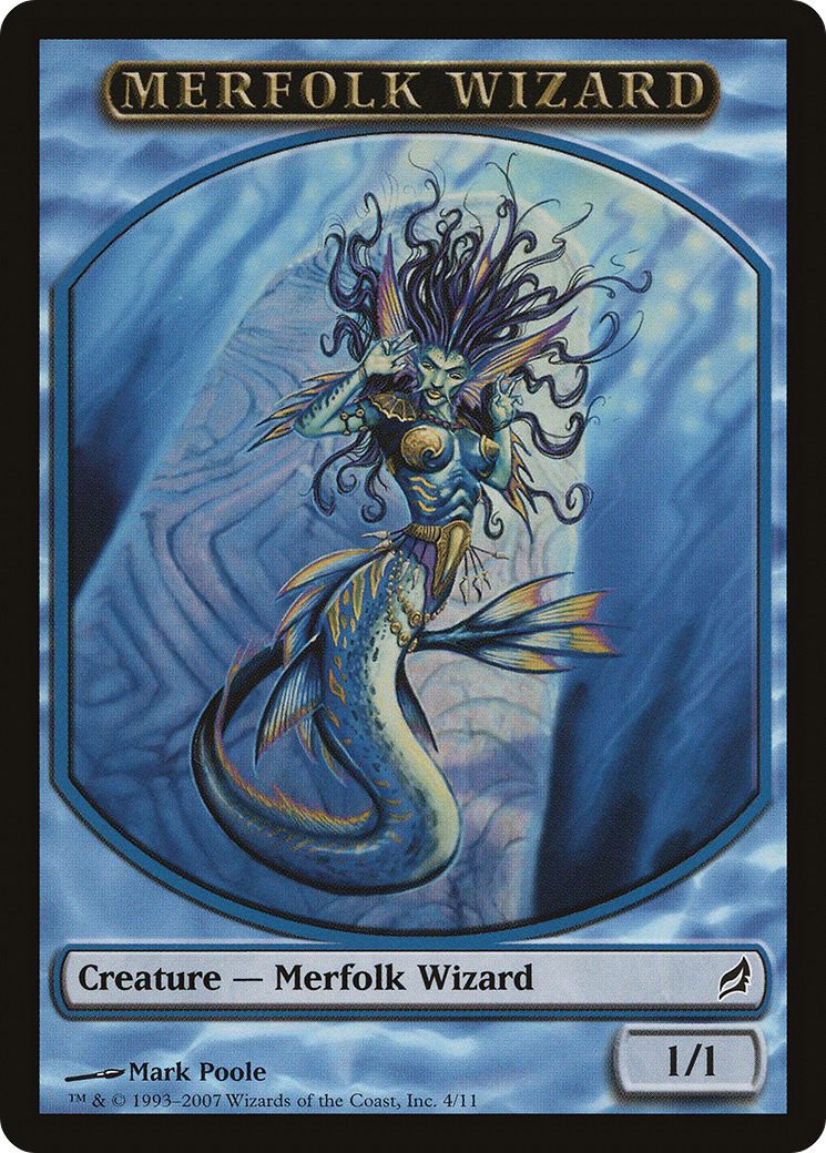 Merfolk Wizard Token (LRW-004) - Lorwyn Tokens