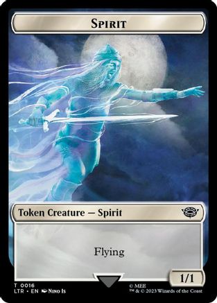 Spirit // Food (0022) Double-Sided Token (Surge Foil) (LTR-16 // 22) - The Lord of the Rings: Tales of Middle-earth Foil