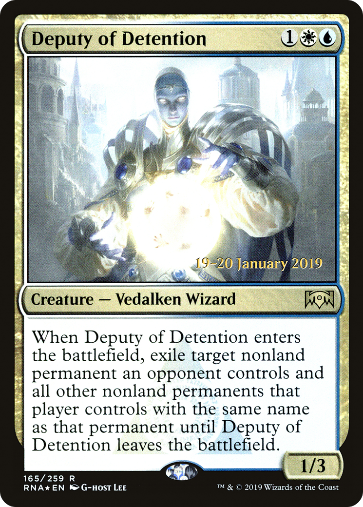 Deputy of Detention (PRE-165) - Ravnica Allegiance Promos Foil