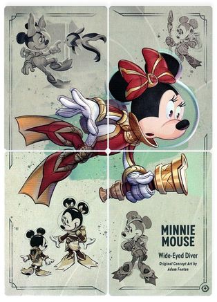 Minnie Mouse - Wide-Eyed Diver Puzzle Insert (Set of 4)  - Rise of the Floodborn