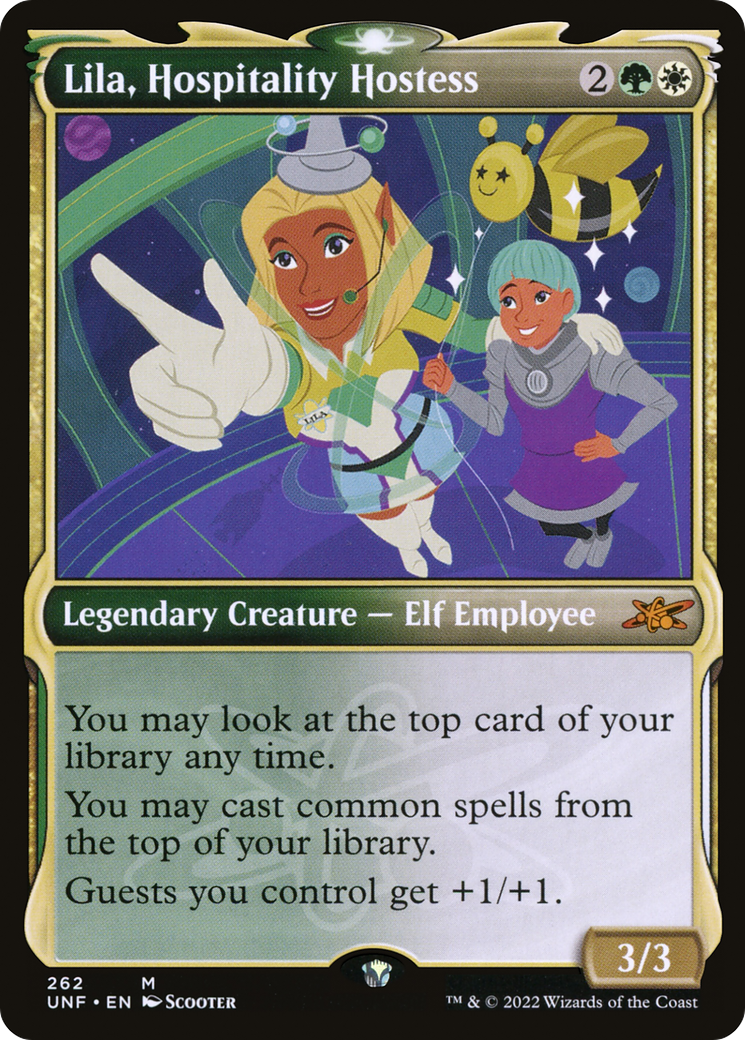 Lila, Hospitality Hostess (Showcase) (UNF-262) - Unfinity: (Showcase) Foil