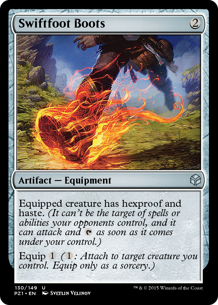 Swiftfoot Boots (PZ1-130) - Legendary Cube Prize Pack Foil