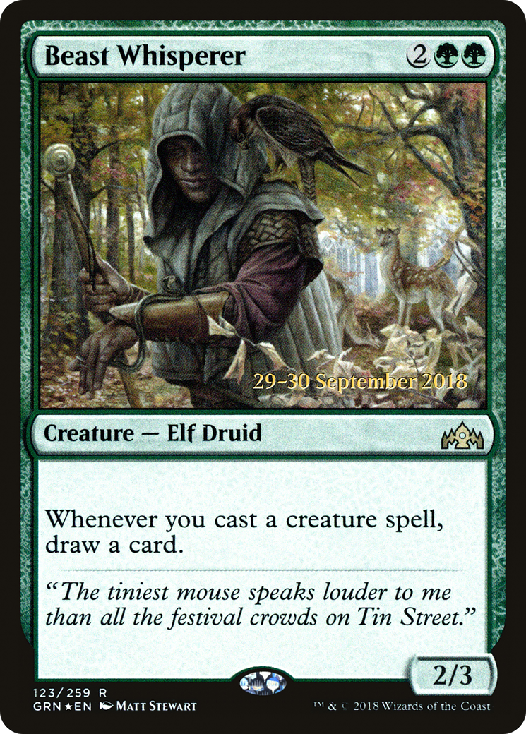 Beast Whisperer (PRE-123) - Guilds of Ravnica Promos Foil