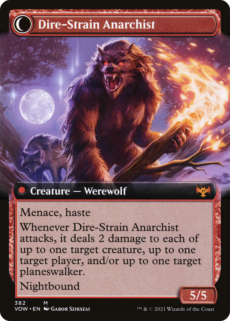 Volatile Arsonist (Extended Art) (VOW-382) - Innistrad: Crimson Vow: (Extended Art, Double Faced Transform) Foil