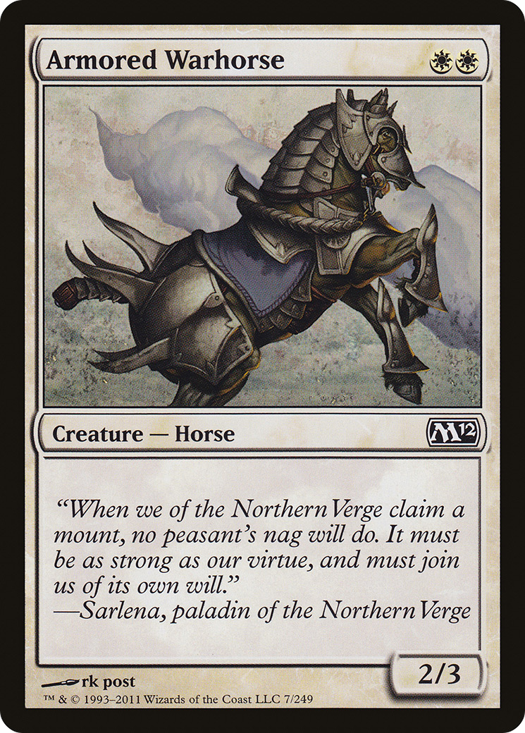 Armored Warhorse (M12-007) - Magic 2012 Foil