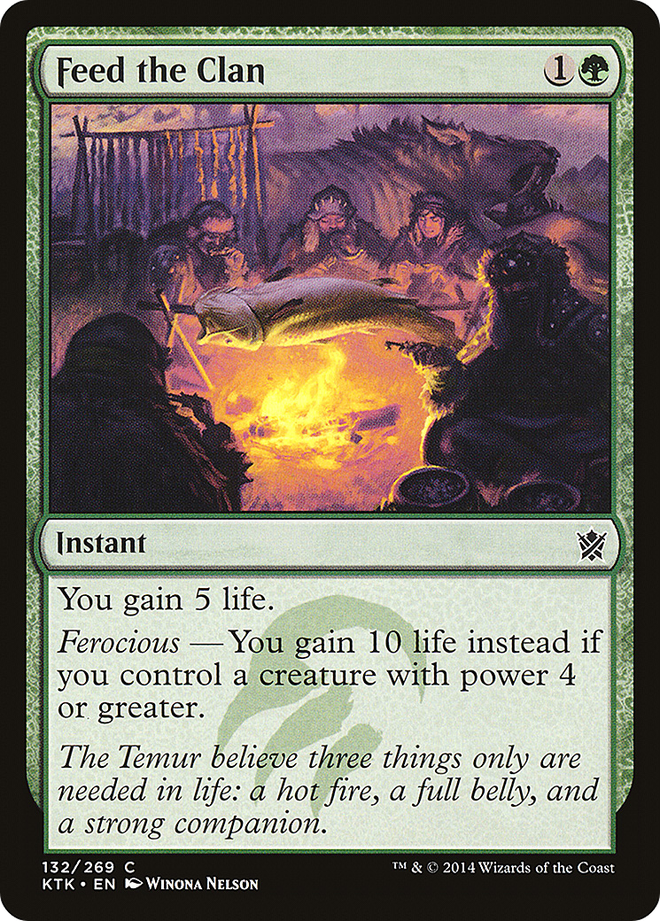 Feed the Clan (KTK-132) - Khans of Tarkir Foil