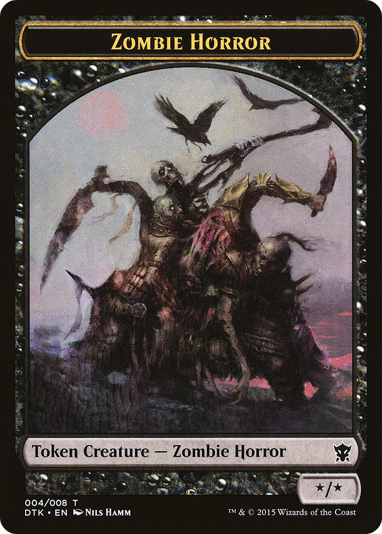 Zombie Horror Token (DTK-004) - Dragons of Tarkir Tokens