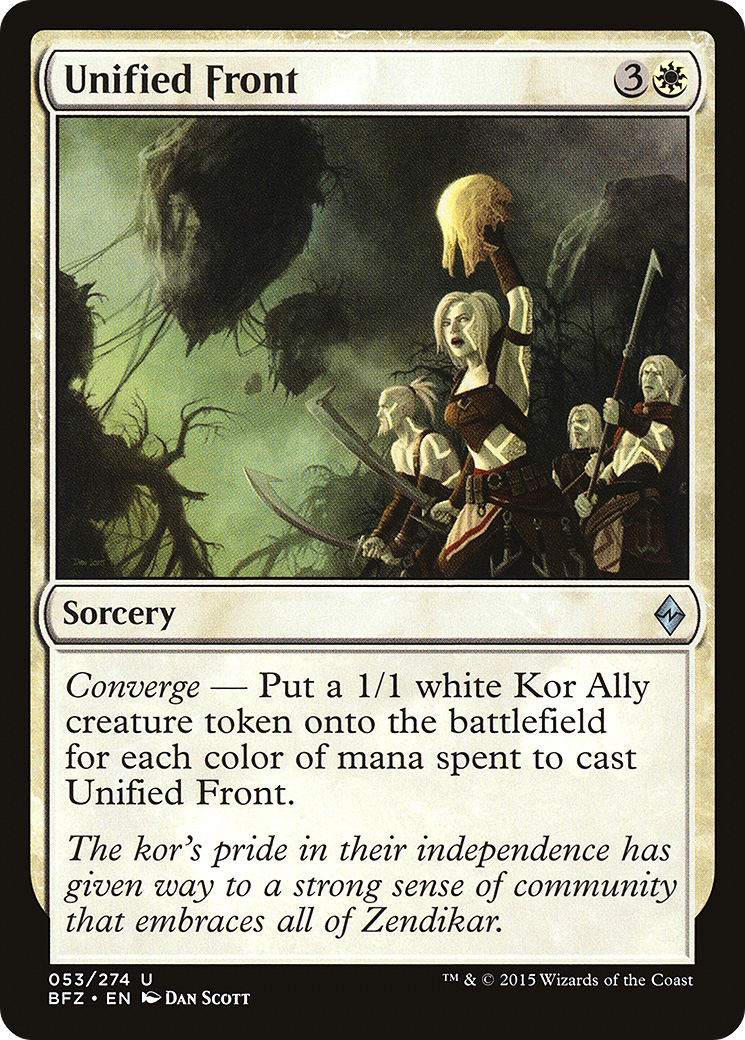 Unified Front (BFZ-053) - Battle for Zendikar